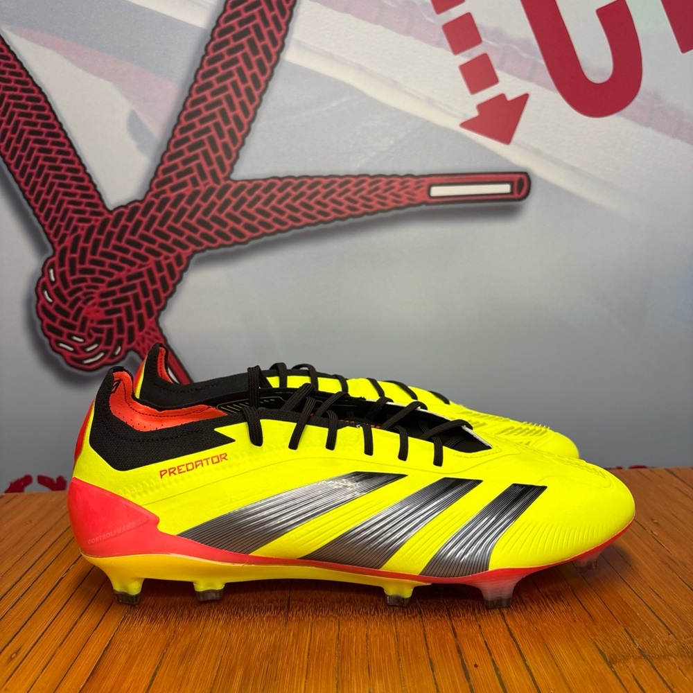Adidas Predator Elite FG Soccer Cleats Solar Yellow Orange Mens NEW